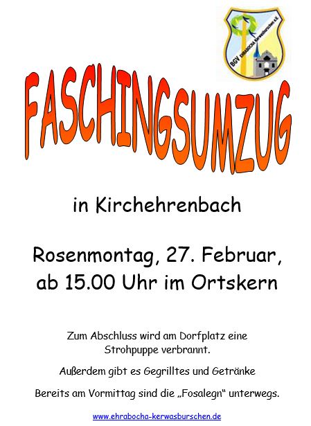 Werbung Faschingsumzug 2017