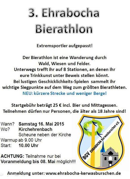 Flyer Bierathlon