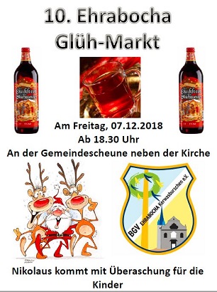 Flyer Glühmarkt 2018