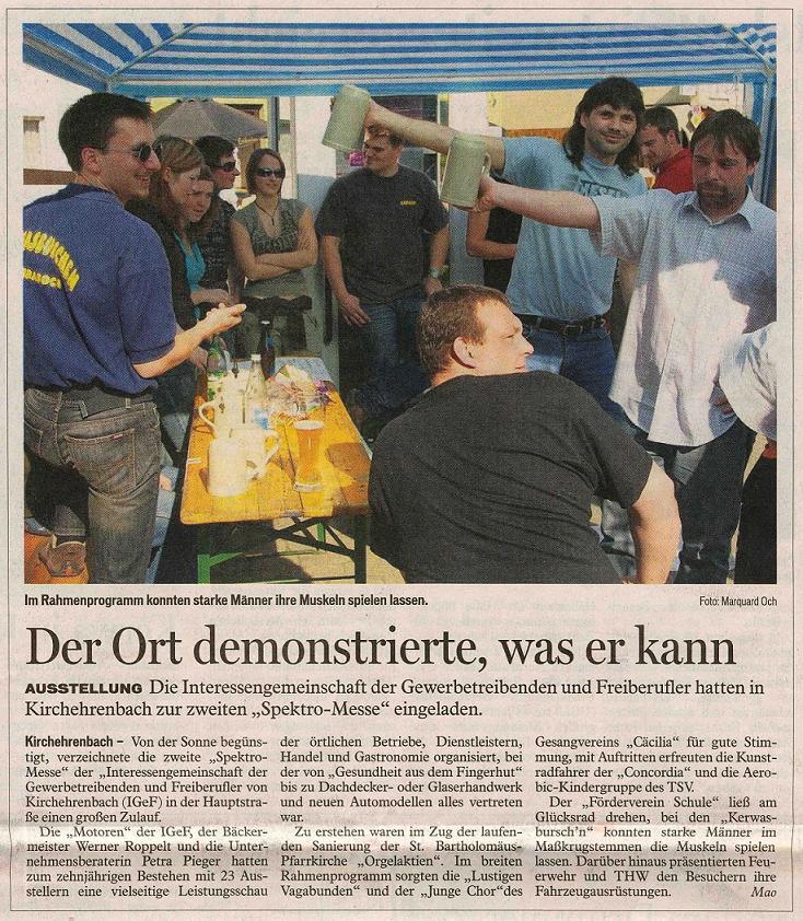 Zeitungsbericht FT vom 05.05.2008