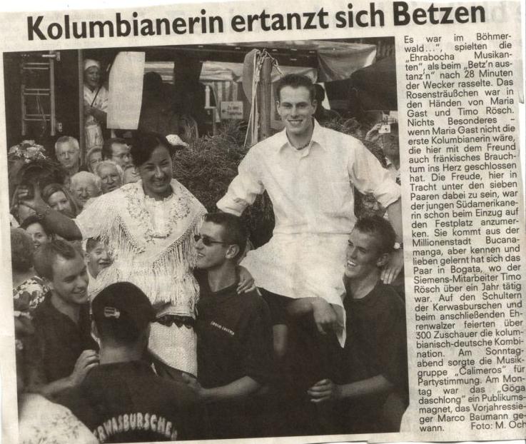 Zeitungsbericht NN vom 28.08.2007