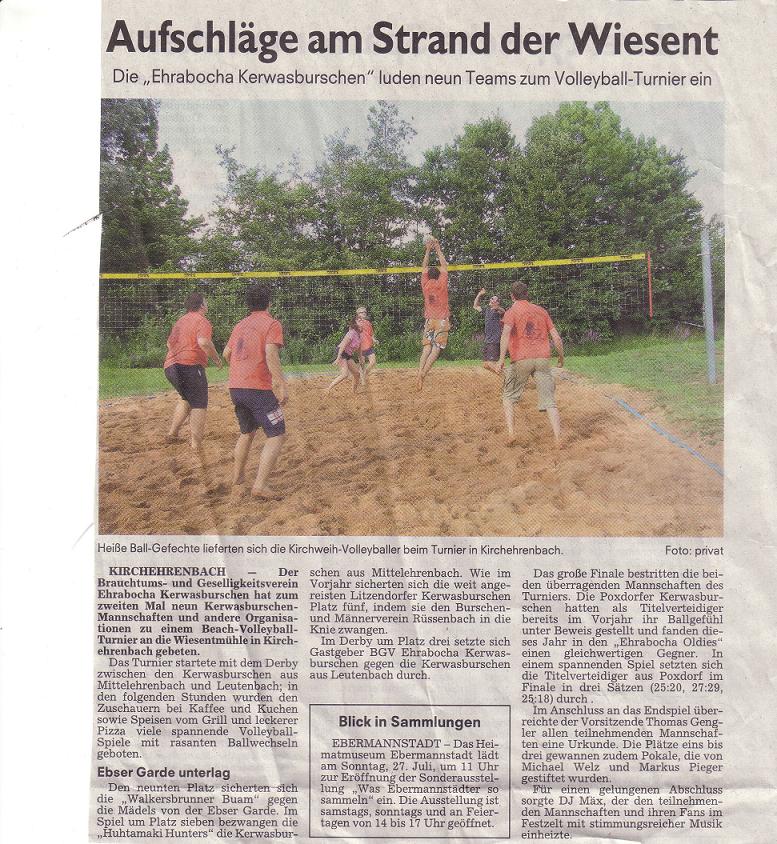 Zeitungsbericht NN vom 23.07.2008