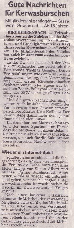 Zeitungsbericht FT vom 16.02.2009