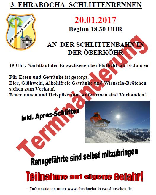 Flyer Schlittenrennen 2017