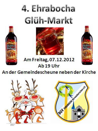 Werbung Glühmarkt 2012