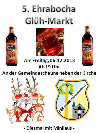 Flyer Glühmarkt am 6.12.2013